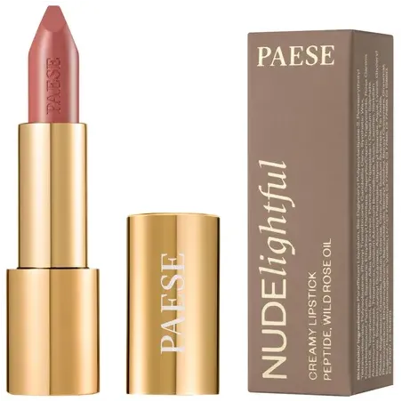 Paese NUDElightful Kremowa pomadka z peptydami do ust - 406 Rose Nougat 4,5g