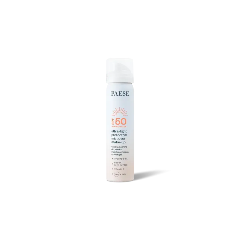 PAESE Ultralekka mgiełka ochronna na makijaż SPF50 75ml PAESE Ultralekka mgiełka ochronna na makijaż SPF50 75ml