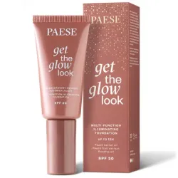 PAESE GET THE GLOW LOOK 1N LIGHT BEIGE wielozadaniowy podkład rozświetlający 30ml