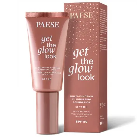 PAESE GET THE GLOW LOOK 4W MEDIUM BEIGE wielozadaniowy podkład rozświetlający 30ml