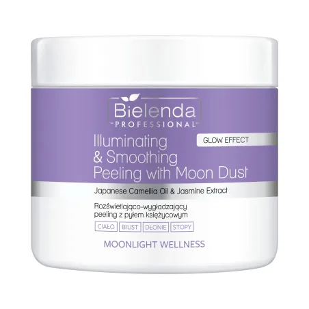 Bielenda Professional Moonlight Wellness Rozświetlająco-Wygładzający Peeling do Ciała z Pyłem Księżycowym 550g