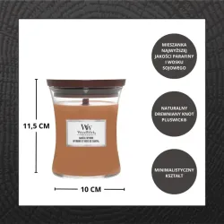 WoodWick Santal Myrrh Średnia Świeca 275g