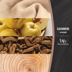 WoodWick Cashmere Średnia Świeca 275g