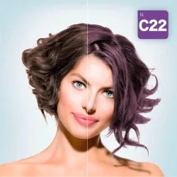 HAIRMED – C22 COLORING & GLOSS HAIR MASK – PURPLE – Maska koloryzująca – FIOLETOWY 150 ml