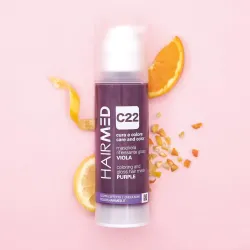 HAIRMED – C22 COLORING & GLOSS HAIR MASK – PURPLE – Maska koloryzująca – FIOLETOWY 150 ml