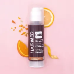 HAIRMED - C46 COLORING & GLOSS HAIR MASK - COPPER RED - Maska koloryzująca - MIEDZIANA CZERWIEŃ 150 ml