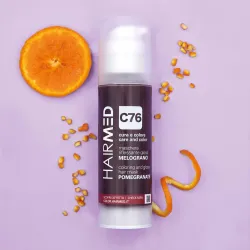 HAIRMED - C76 COLORING & GLOSS HAIR MASK - POMEGRANATE - Maska koloryzująca - GRANAT 150 ml