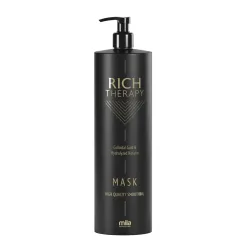 Mila Pro Rich Therapy Maska odbudowująca z keratyną i cząstkami złota do włosów zniszczonych 1000 ml
