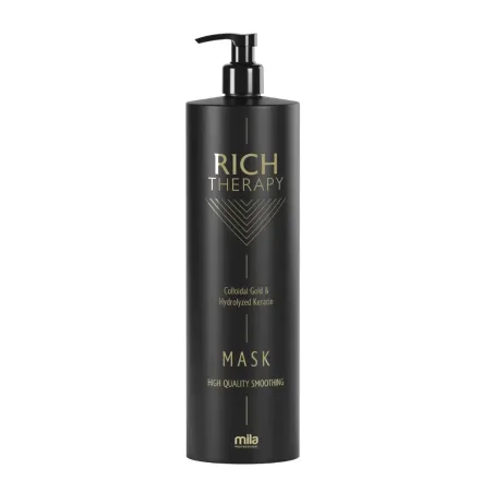 Mila Pro Rich Therapy Maska odbudowująca z keratyną i cząstkami złota do włosów zniszczonych 1000 ml