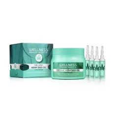 WELLNESS PREMIUM PRODUCTS Deep Hydrating maska głęboko nawilżająca do włosów 500ml + 4 ampułki 10ml GRATIS