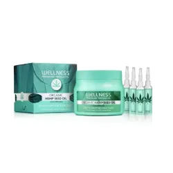 WELLNESS PREMIUM PRODUCTS zestaw głęboko nawilżający (szampon 500ml, maska 500ml + 4 ampułki GRATIS)