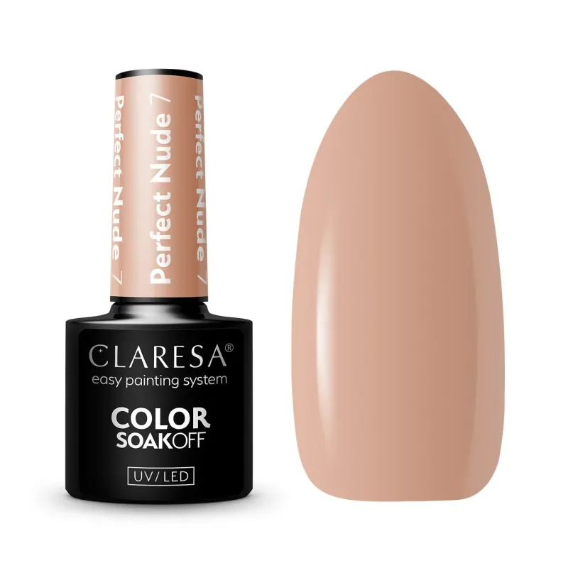 CLARESA LAKIER HYBRYDOWY PERFECT NUDE 7 -5g CLARESA LAKIER HYBRYDOWY PERFECT NUDE 7 -5g