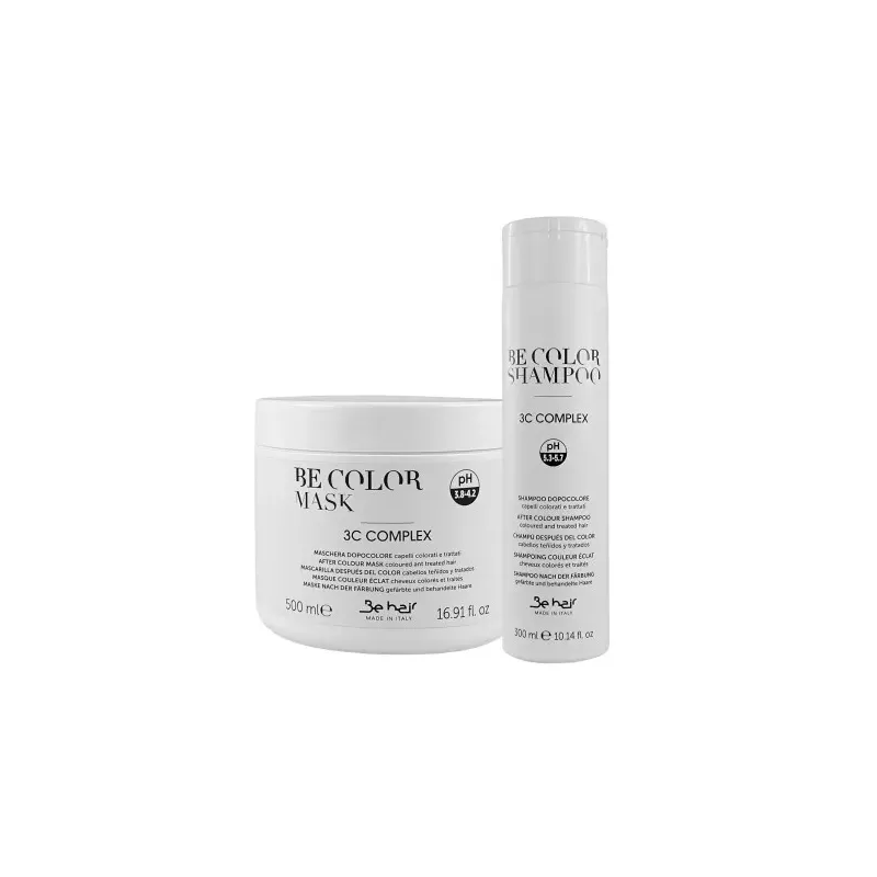 Zestaw Be Color Be Hair Maska 500 ml + Szampon 300 ml do włosów farbowanych