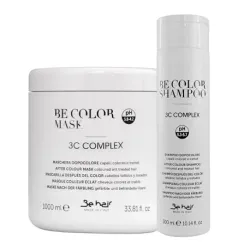 Zestaw Be Color Be Hair Maska 1000 ml + Szampon 300 ml do włosów farbowanych