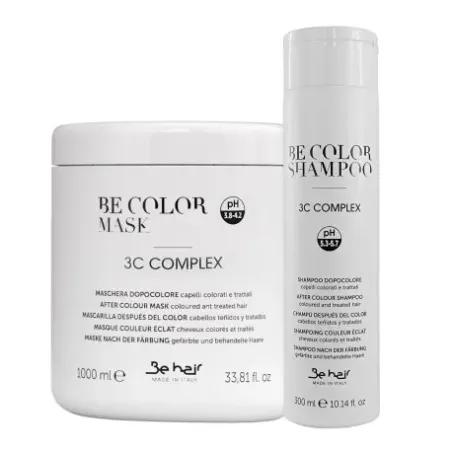 Zestaw Be Color Be Hair Maska 1000 ml + Szampon 300 ml do włosów farbowanych