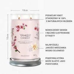 Yankee Candle Pink Cherry & Vanilla Signature Świeca Tumbler 567g
