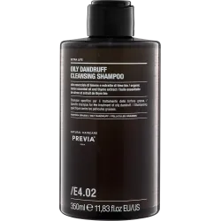 PREVIA EXTRA LIFE OILY DANDRUFF CLEANSING SHAMPOO E4.02 – Szampon oczyszczający do włosów z łupieżem tłustym 350 ml