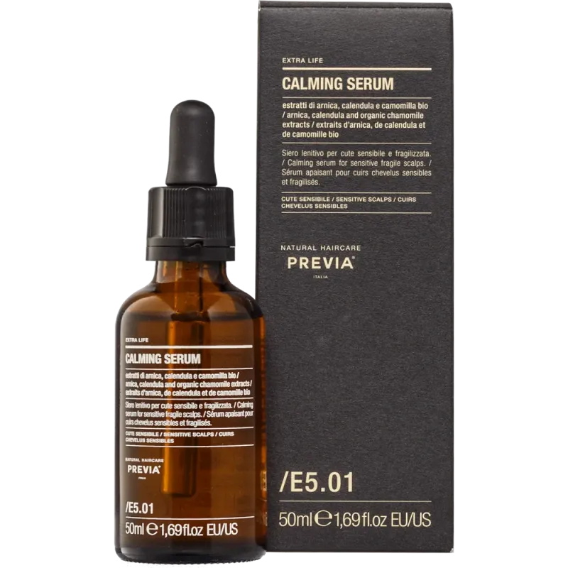 PREVIA EXTRA LIFE CALMING SERUM E5.01 – Serum łagodzące do wrażliwej skóry głowy 100 ml PREVIA EXTRA LIFE CALMING SERUM E5.01 – Serum łagodzące do wrażliwej skóry głowy 100 ml