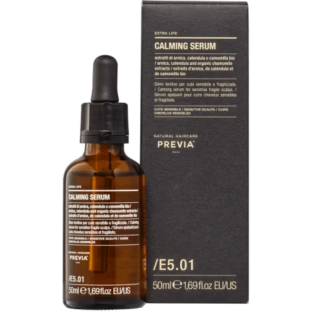 PREVIA  EXTRA LIFE CALMING SERUM E5.01 – Serum łagodzące do wrażliwej skóry głowy 100 ml