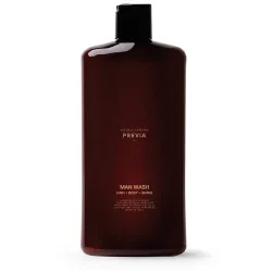 PREVIA MAN WASH ENERGISING CLEANSER HAIR + BODY + SHAVE – Żel pod prysznic 3in1, 1000 ml