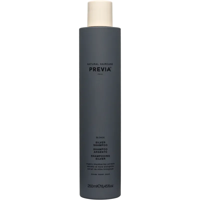 PREVIA SILVER ORGANIC BLACKBERRY SHAMPOO – Szampon do włosów blond 250 ml PREVIA SILVER ORGANIC BLACKBERRY SHAMPOO – Szampon do włosów blond 250 ml