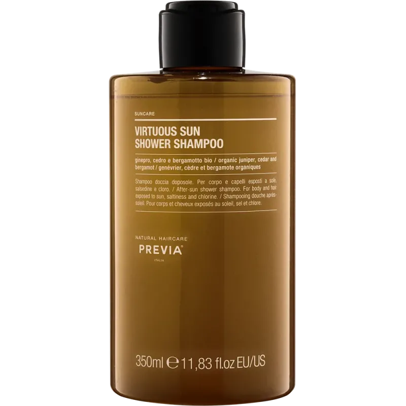 PREVIA SUNCARE VIRTUOUS SUN SHOWER SHAMPOO – Żel-szampon pod prysznic 350 ml PREVIA SUNCARE VIRTUOUS SUN SHOWER SHAMPOO – Żel-szampon pod prysznic 350 ml