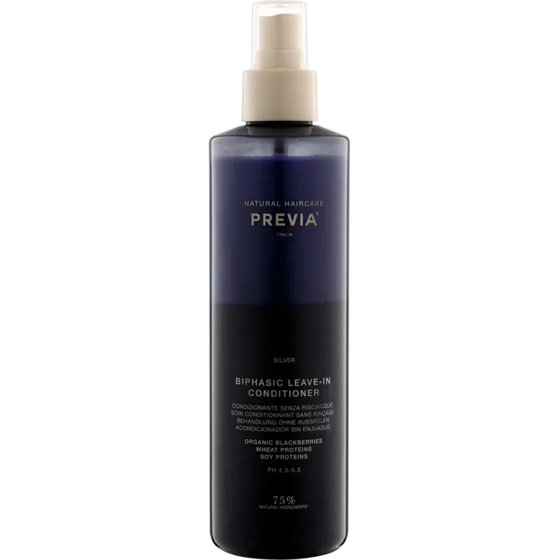 PREVIA SILVER ORGANIC BLACKBERRY BYPHASIC LEAVE-IN CONDITIONER – Odżywka bez spłukiwania do włosów blond 200 ml PREVIA SILVER ORGANIC BLACKBERRY BYPHASIC LEAVE-IN CONDITIONER – Odżywka bez spłukiwania do włosów blond 200 ml