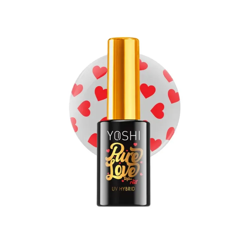 YOSHI Pure Love Top RED UV Hybrid 10 ml YOSHI Pure Love Top RED UV Hybrid 10 ml