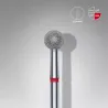 Staleks Frez diamentowy FA01R050K kulka 5mm czerwony