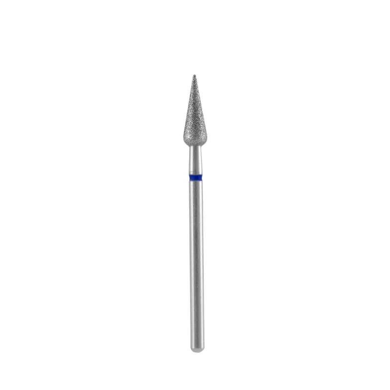Staleks Frez diamentowy FA100B040/12 gruszka ostra 4mm/12 niebieski Staleks Frez diamentowy FA100B040/12 gruszka ostra 4mm/12 niebieski