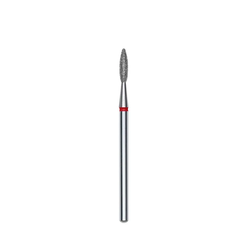 Staleks Frez diamentowy FA10R021/8 płomyk 2,1mm/8 czerwony