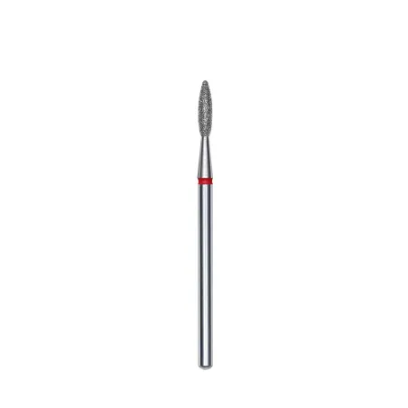 Staleks Frez diamentowy FA10R021/8 płomyk 2,1mm/8 czerwony