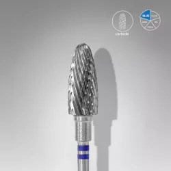 Staleks Frez z węglika spiekanego FT91B060/14 stożek okrągły dla leworęcznych 6mm/14 niebieski