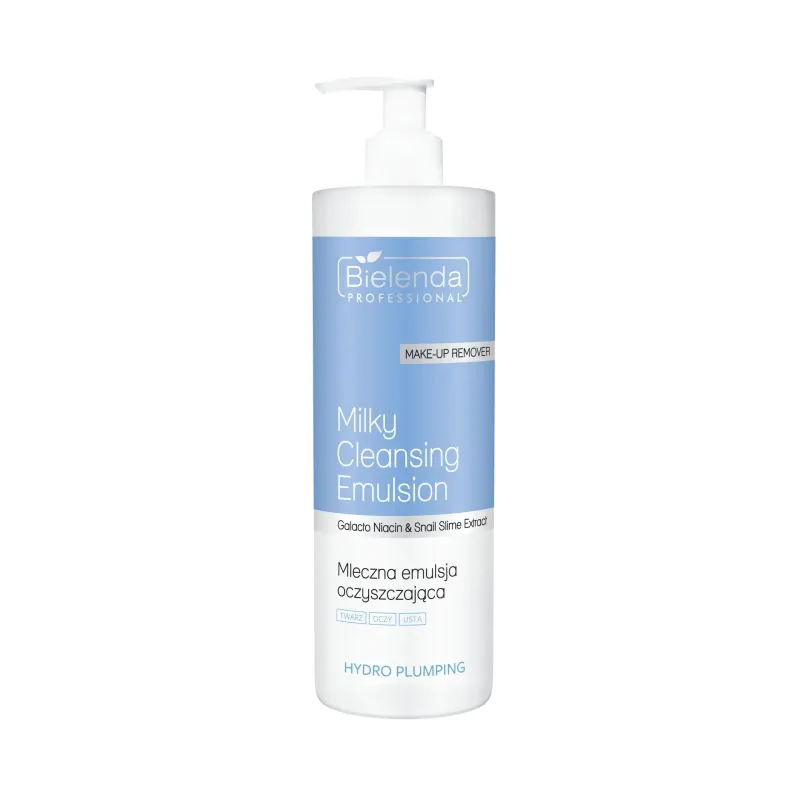 Bielenda Hydro Plumping Mleczna Emulsja Oczyszczająca do Twarzy, 500ml Bielenda Hydro Plumping Mleczna Emulsja Oczyszczająca do Twarzy, 500ml