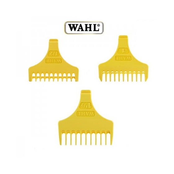 Wahl, zestaw 3 nasadek plastikowych żółtych do trymera Wahl Detailer, 1 1/2, 3, 4 1/2mm