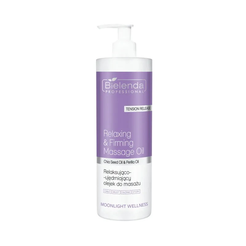 Bielenda Moonlight Wellness Relaxing & Firming Massage Oil, Relaksująco-Ujędrniający Olejek Do Masażu Ciała, 500ml Bielenda Moonlight Wellness Relaxing & Firming Massage Oil, Relaksująco-Ujędrniający Olejek Do Masażu Ciała, 500ml