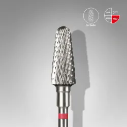 Staleks Frez z Węglika Scięty Stożek Czerwony 6/14mm FT70R060/14