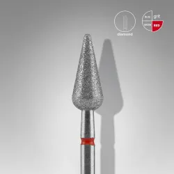 Staleks Frez Diamentowy Grusza Ostra Czerwona FA100R050/12