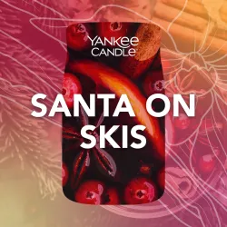 Yankee Candle Signature - Świeca duża SANTA ON SKIS