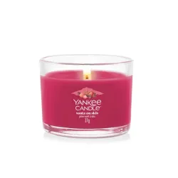 Yankee Candle Signature - Świeca mini SANTA ON SKIS