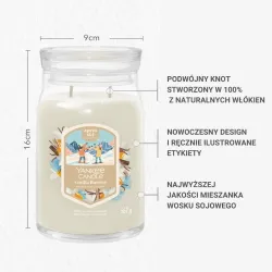 Yankee Candle Signature - Świeca duża VANILLA FLURRIES