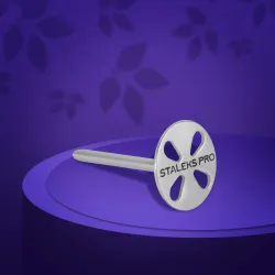 Staleks Dysk Metalowy Wydłużony + Nakładki M PDLset-20