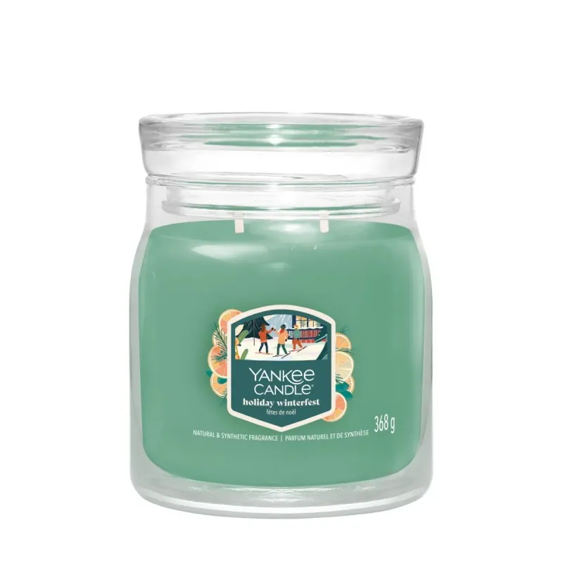 Yankee Candle Signature Świeca Średnia HOLIDAY WINTERFEST