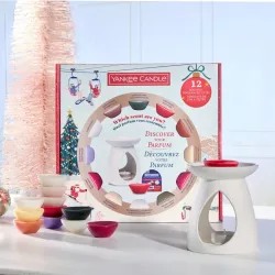 Yankee Candle Apres Ski Zestaw: Kominek + 12 wosków