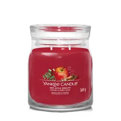 YANKEE CANDLE SIGNATURE ŚWIECA ŚREDNIA RED APPLE WREATH
