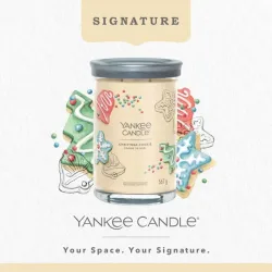 YANKEE CANDLE SUGNATURE TUMBLER Z 2 KNOTAMI CHRISTMAS COOKIE
