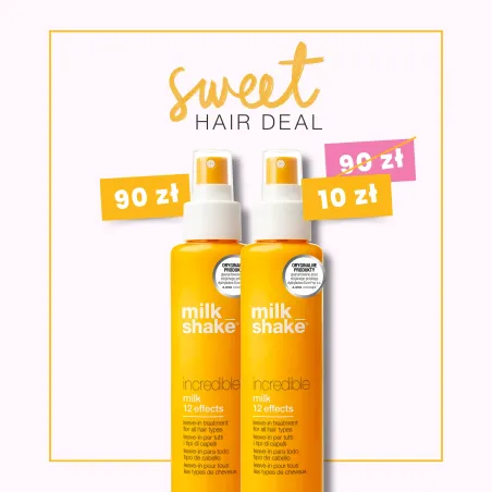 SWEET DEAL Zestaw 2 x MILK SHAKE LEAVE-IN Incredible Milk Kuracja do włosów w sprayu 150ml