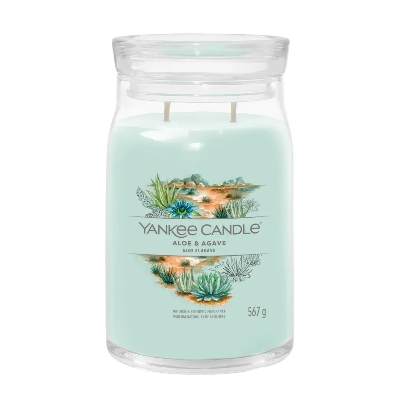 Yankee Candle Signature Świeca Zapachowa Duża Aloe & Agave 567g