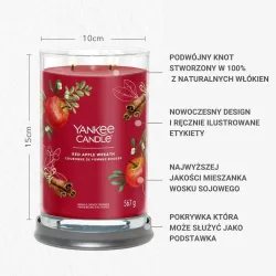 Yankee Candle Red Apple Wreath Tumbler Duża Świeca 567g