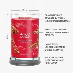Yankee Candle Sparkling Cinnamon Tumbler Duża Świeca 567g